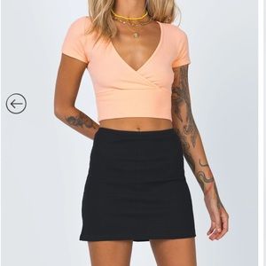 Princess Polly Leo Mini Skirt Black